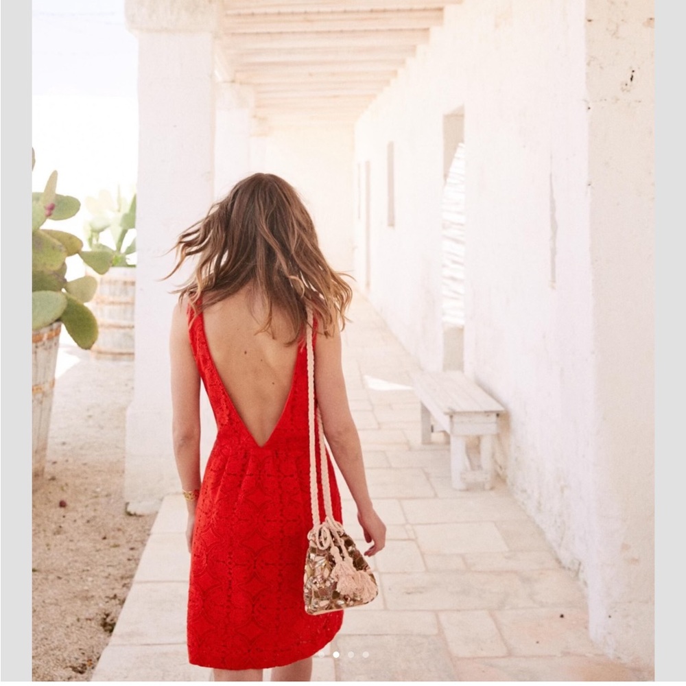 Sézane Lina Dress - Coral Size 34